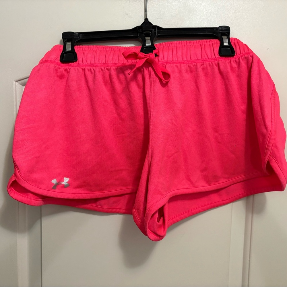 Under Armour Melon Athletic Shorts with Elastic Waistband - Picture 4 of 4